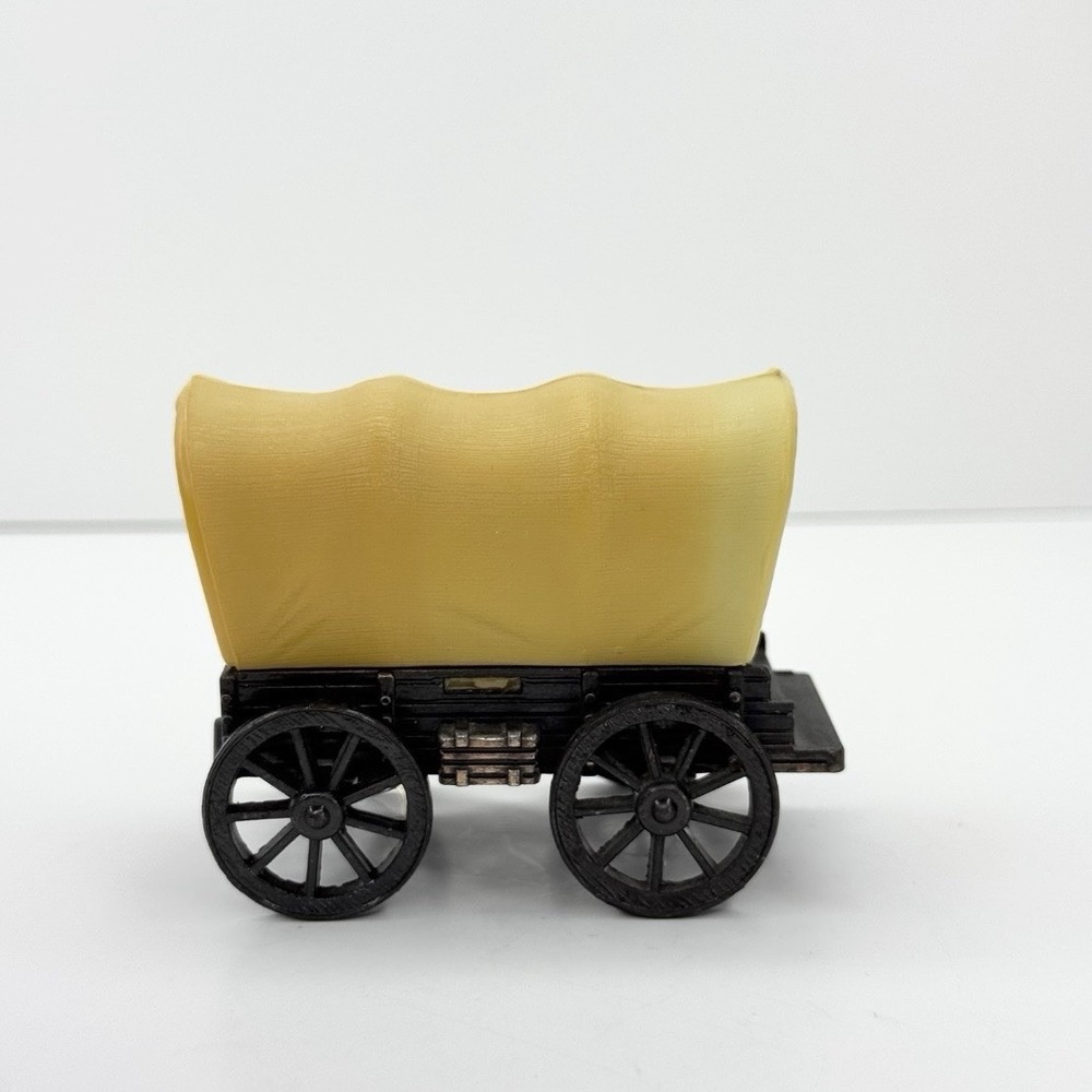 Vintage Antique Finish Die-Cast Miniature Pencil Covered Wagon - Picture 5 of 11